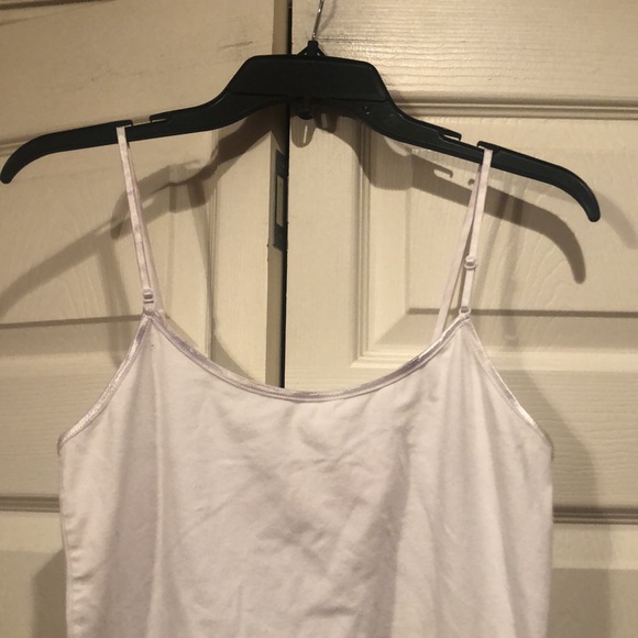 Femme by Tresics - Large - White Cami w/Satin Trim - Picture 2 of 5